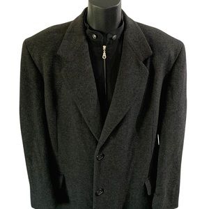 Saks Fifth Avenue Camel Hair Wool Long Overcoat